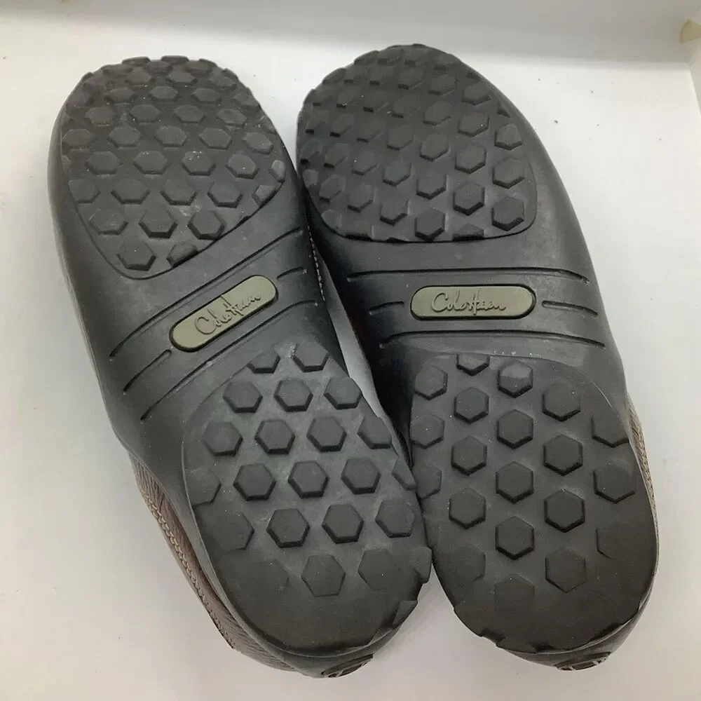 Cole Haan Slip On Venetian Loafer‎ Shoes Mens 9.5M Brown Leather Driving TUCKER